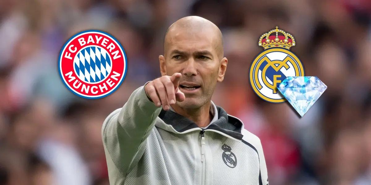 Zinedine Zidane durante su etapa como DT del Real Madrid.