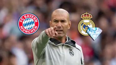 Zinedine Zidane durante su etapa como DT del Real Madrid.