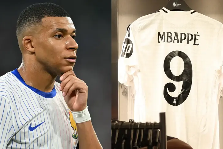 Camiseta 9 de Kylian Mbappé en el Real Madrid / Foto: GOAL