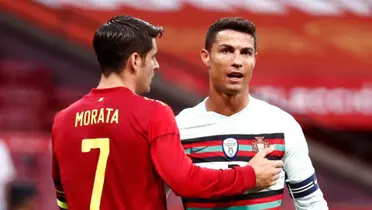 Álvaro Morata y Cristiano Ronaldo