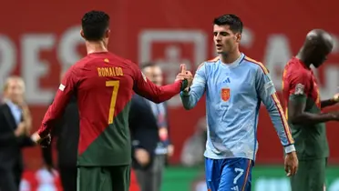 Álvaro Morata y Cristiano Ronaldo