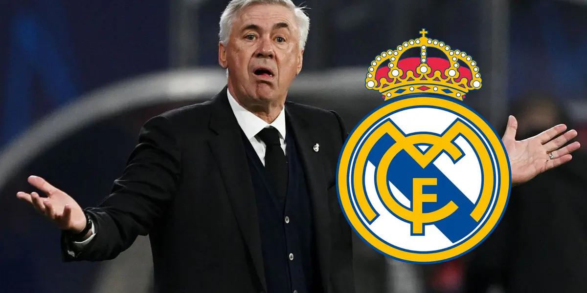 Ancelotti enfadado en un partido del Real Madrid. (Foto: AFP)