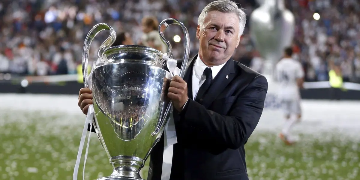 Ancelotti levantando la Champions en 2022. (Foto: EFE)