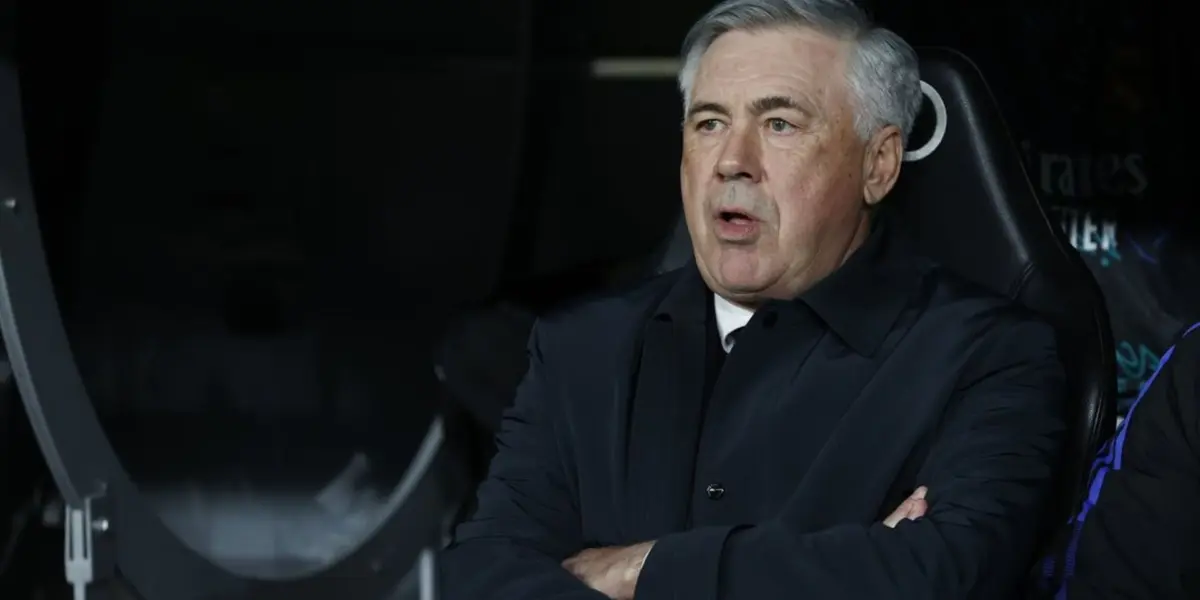 Ancelotti preocupado en el banco del Real Madrid. (Foto: EFE)