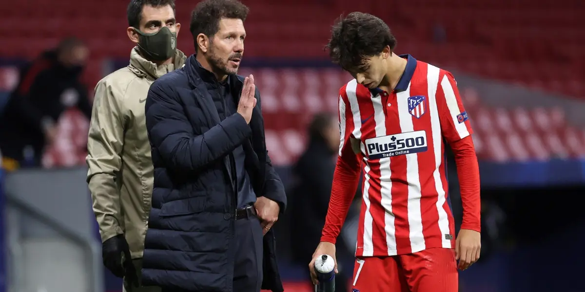 El jugador portugués estaría fastidioso con el presente que le toca en el Atlético de Madrid.