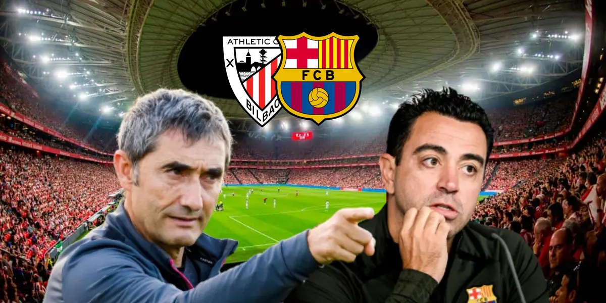 Ernesto Valverde y Xavi Hernández