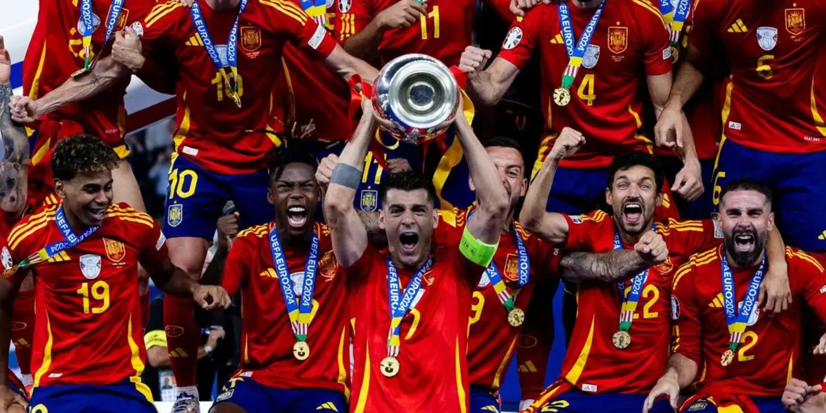 España festeja la Eurocopa. (Foto: EFE)