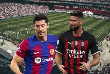 FC Barcelona empieza a levantar pero en el AC Milan no faltaron las excusas