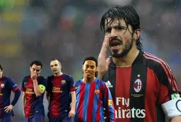 Gattuso, Messi, Iniesta, Xavi y Ronaldinho