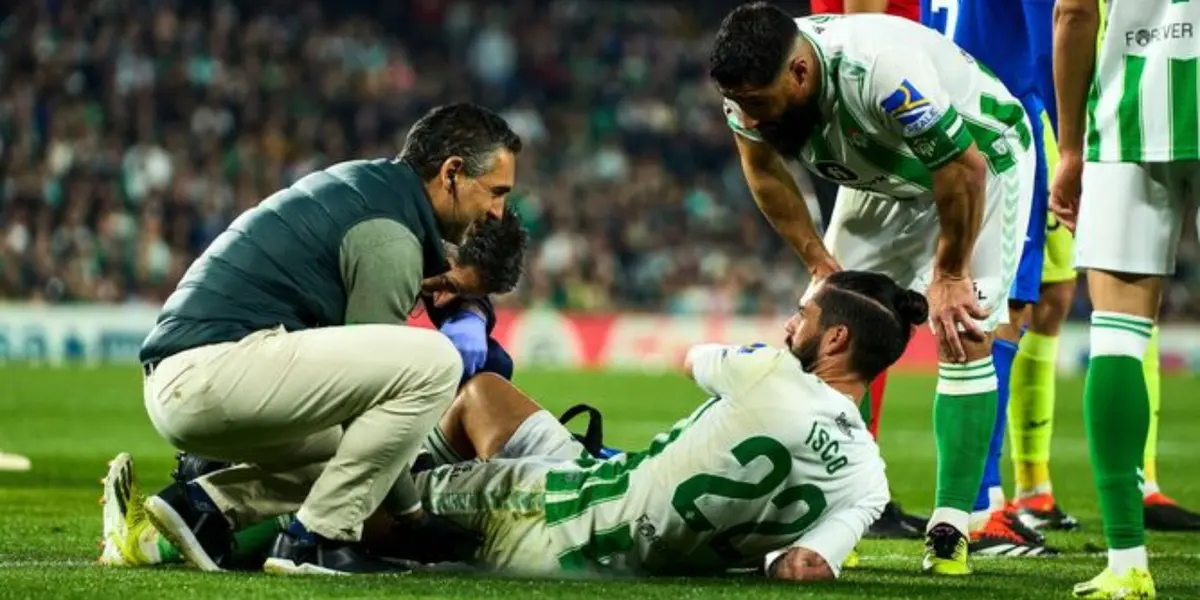 Isco Alarcón, lesionado en el Real Betis