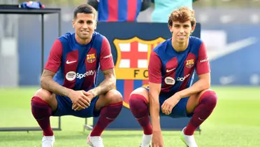 Joao Cancelo y Joao Félix / Foto: FC Barcelona