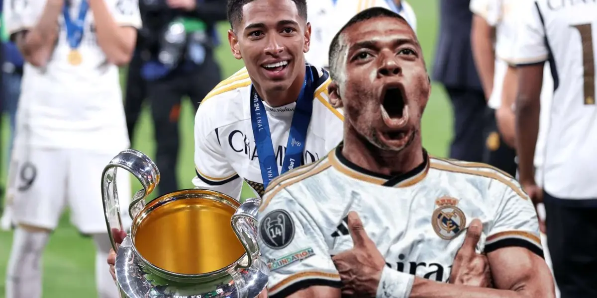 Jude Bellingham y Kylian Mbappé