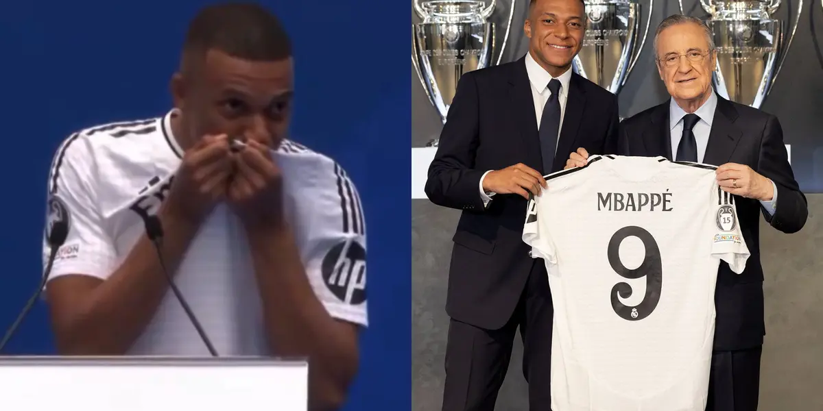 Kylian Mbappé con la camiseta del Real Madrid / Foto: Collage