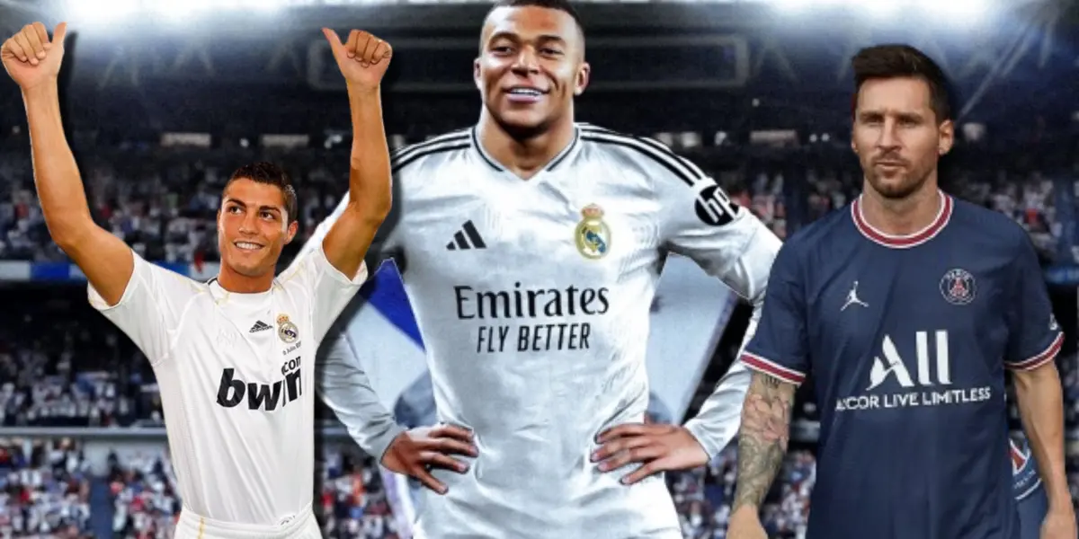 Kylian Mbappé, Cristiano Ronaldo y Lionel Messi / Foto: Collage