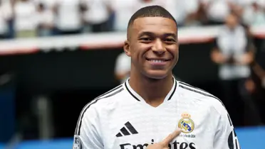 Kylian Mbappé en su presentación con el Real Madrid. (Foto: Real Madrid)