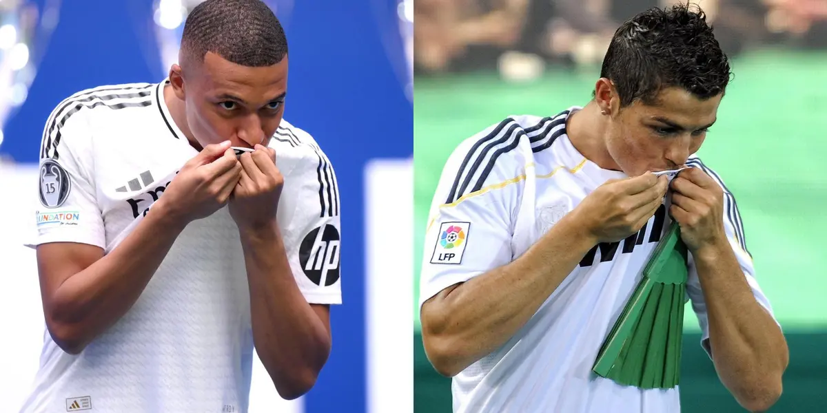 (VIDEO) Como Cristiano en 2009, esto hizo Mbappé en su presentación con el Madrid