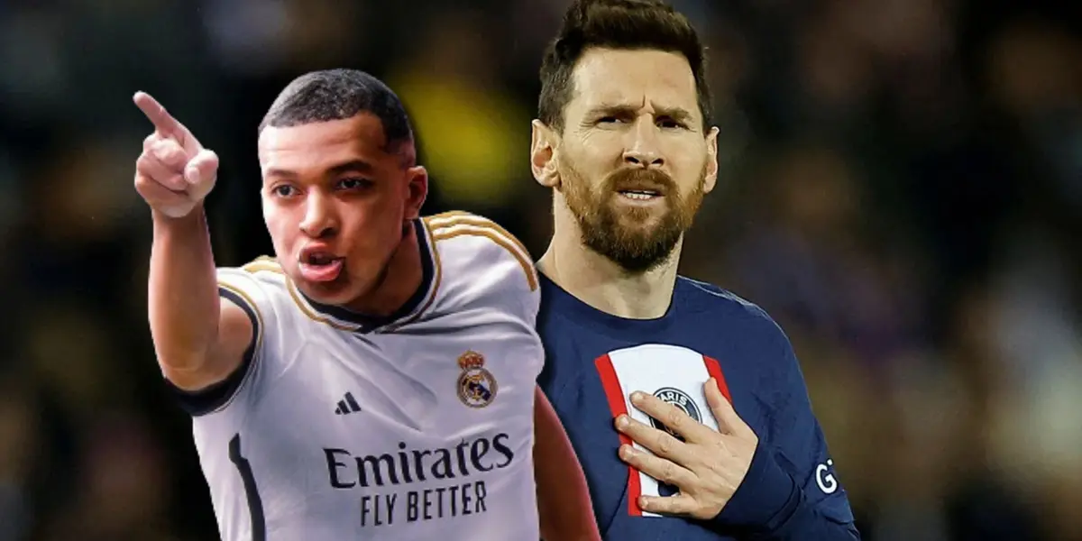 Kylian Mbappé y Lionel Messi