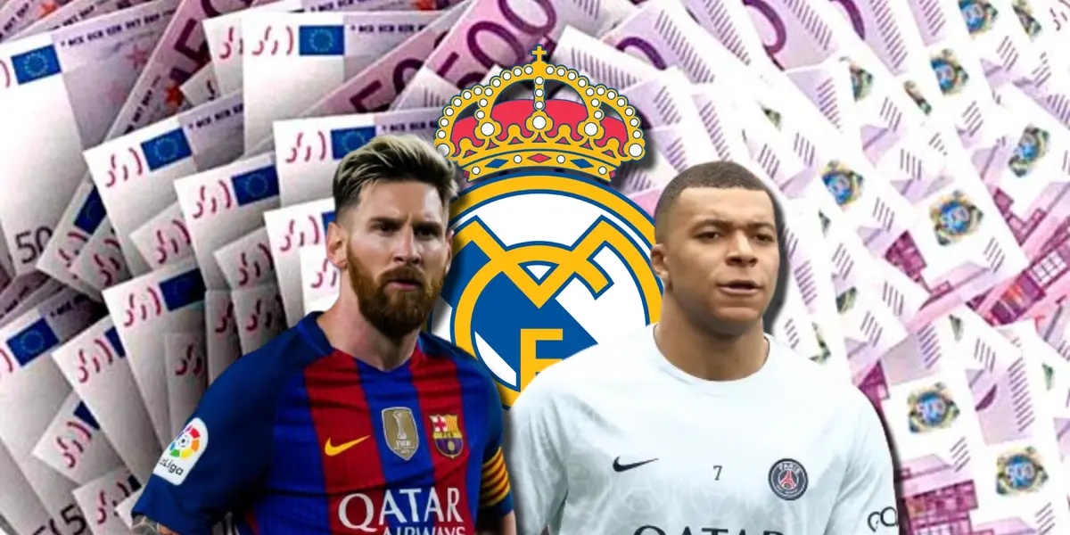 Kylian Mbappé y Lionel Messi