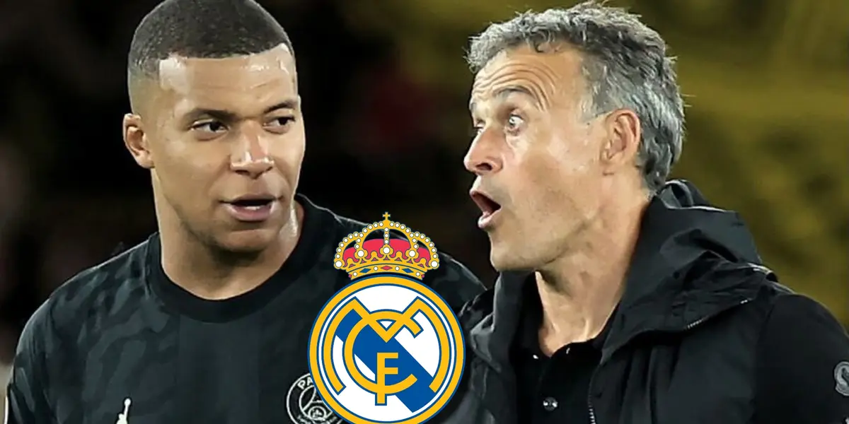 Luis Enrique y Kylian Mbappé, del PSG