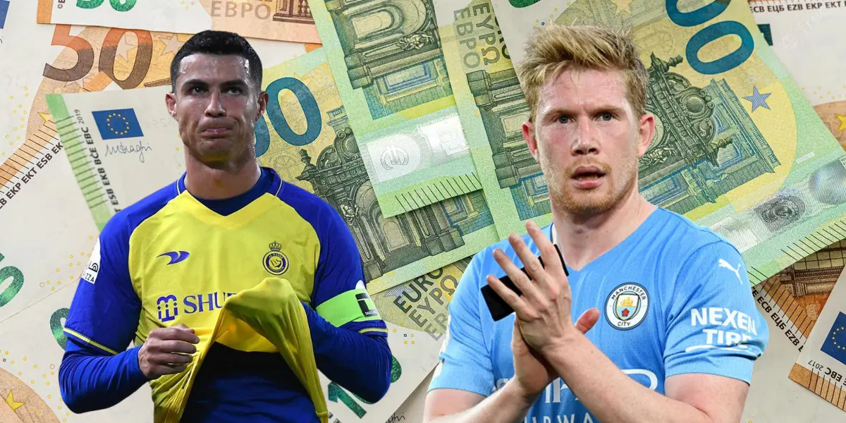 Mientras CR7 gana 200 millones, el sueldazo para De Bruyne si llega a Arabia