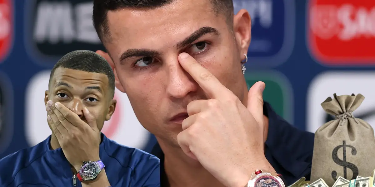 Mientras el de CR7 cuesta 40 mil, esto vale el reloj favorito de Mbappé