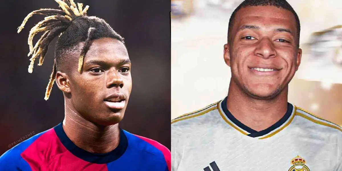 Nico Williams y Kylian Mbappé / Foto: Collage