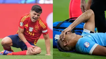 Pedri y Araújo se lesionaron con sus selecciones. (Foto: collage)