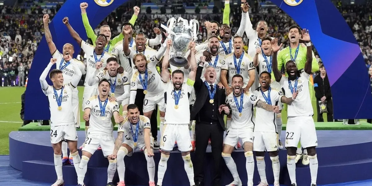 Real Madrid levanta la Champions 2023-24. (Foto: EFE)