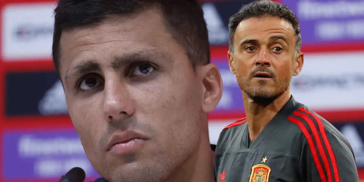 Rodri es una de las piezas de renovación en la Selección de España y se acordó de Luis Enrique