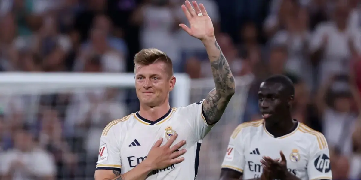 Toni Kroos en su despedida en el Real Madrid