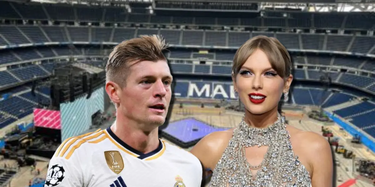 Toni Kroos jugador del Real Madrid, y Taylor Swift