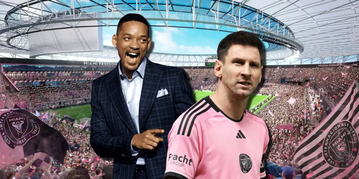 Will Smith, famoso actor, asistió al partido de Lionel Messi con Inter Miami y lo reconoció el argentino