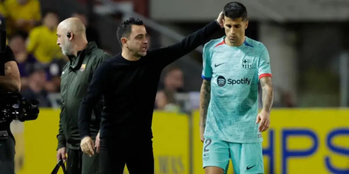 Xavi Hernández habló sobre la lesión de Joao Cancelo en el FC Barcelona, que parecía algo muy grave